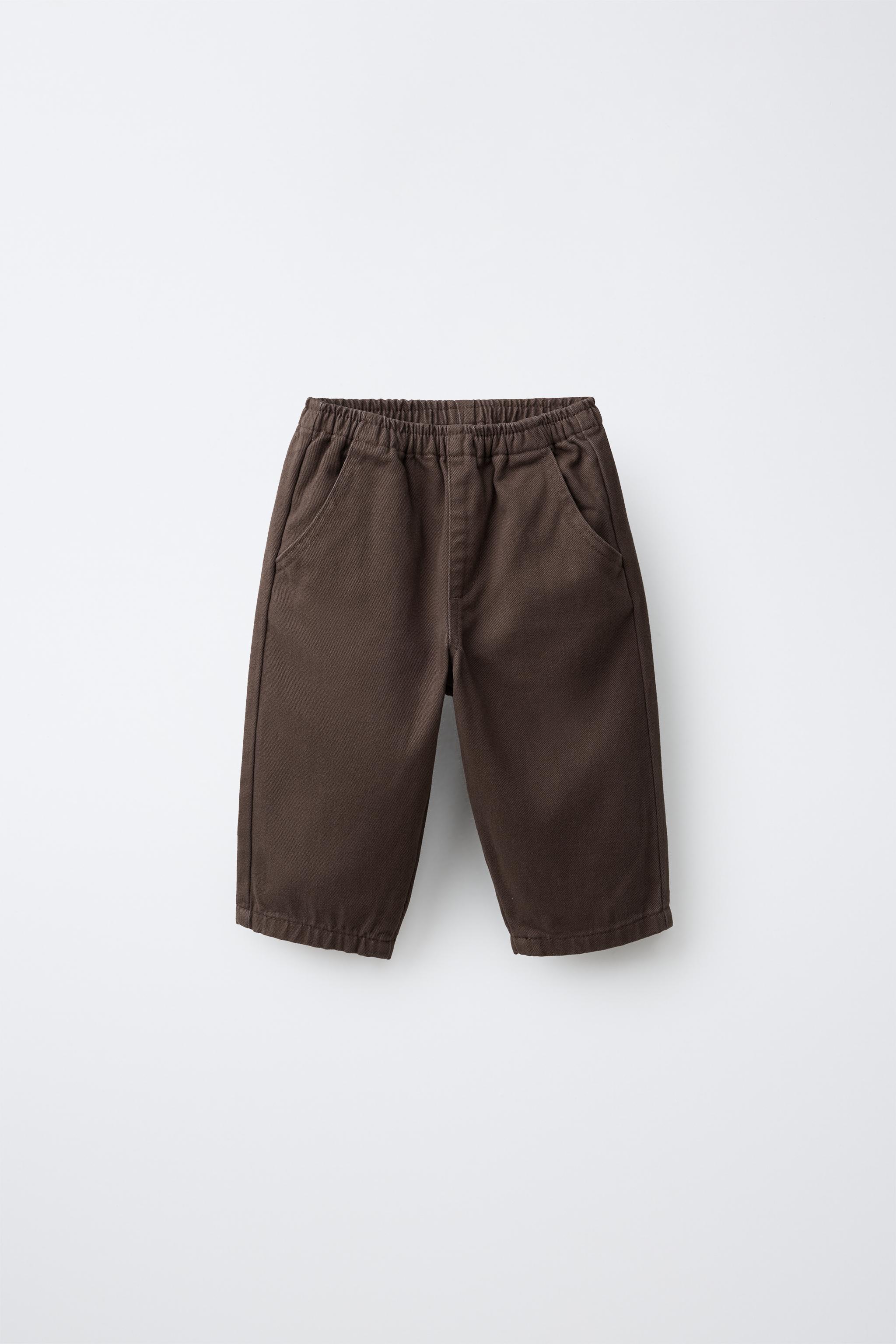 PANTALON EN SERGÉ UNI